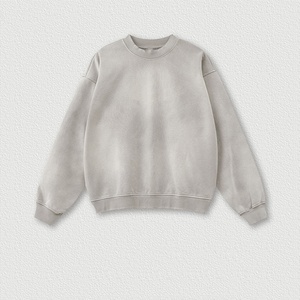 Sudadera para Hombre con Logotipo Personalizado, Lavada al Ácido, de Alta Calidad, Cuello Redondo, Estilo Moderno y Tejido Grueso - Product Image 5