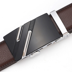 Cinturón de Cuero Vacuno Vintage para Hombre, Hebilla con Logo Personalizado, Directo de Fábrica, Ecológico, Estilo Lujoso, Sólido y Transpirable - Product Image 1