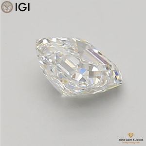 เพชร CVD ขนาด 1.03 กะรัต พร้อมใบรับรอง IGI รูปทรง Asscher สี D ความสะอาดระดับ VS2 สำหรับจี้แบบโซลิแทร์ - Product Image 4