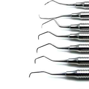 เครื่องมือทันตกรรมลดราคา Hu-Friedy ชุด 6 ชิ้น เครื่องมือทันตกรรมสแตนเลสแบบใช้มือ ปากีสถาน สเกลเลอร์ รีมเมอร์ พรีเพอร์ส Everedge - Product Image 2