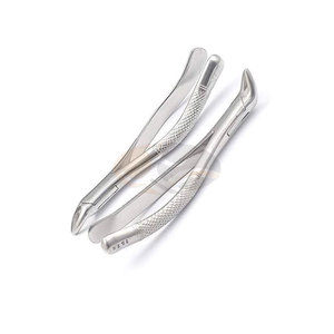 Jeu de 2 forceps d'extraction dentaire dentelés 150S et 151S – Instruments médicaux pour extraction dentaire, chirurgie buccale, usage éducatif - Product Image 1