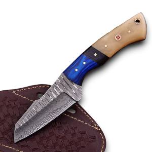 Cuchillo de Acero de Damasco de Espiga Completa, de Alta Calidad, Grado Industrial, Multifuncional, Afilado como una Navaja, Hoja Fija, para Caza, Camping y Actividades al Aire Libre, OEM - Product Image 1