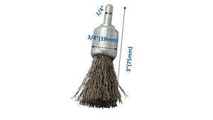 แปรงลวดเหล็กคาร์บอน OEM สำหรับทำความสะอาดและขัดโลหะในงานอุตสาหกรรม - Product Image 3