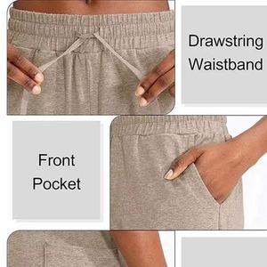 Fabricante OEM, Venta al Por Mayor, Shorts Deportivos Personalizados para Mujer, Nueva Llegada, Shorts de Felpa de Algodón y Mezclilla para Mujer, Tallas Grandes - Product Image 5