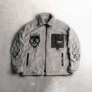 Unisex Winter <b>Techwear</b> Fleece <b>Jacket</b> Full Zip Urban Streetwear Tactical Coat Custom Wholesale - Product Image 1