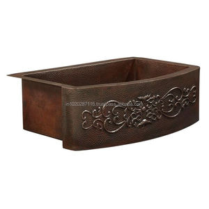 Évier de cuisine en cuivre écologique fabriqué à partir de matériaux recyclables soutenant les choix durables d'amélioration de l'habitat - Product Image 6