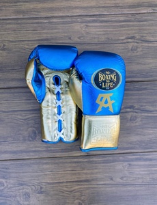 No Boxing No Life High Quality MMA Boxing <b>Gloves</b> Cowhide Leather Lace-up Non-Slip Stretch Adjustable Wrist Strap Adult Use - Product Image 2