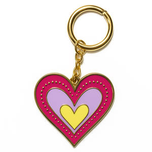 Llaveros de metal con logotipo personalizado grabado con láser en acero inoxidable, llaveros en forma de corazón. - Product Image 6