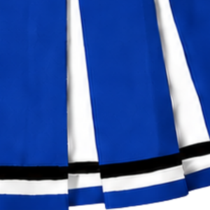 Jupe plissée bleu roi pour femme, uniforme de danse de compétition, tenue de performance pour équipe athlétique - Product Image 5
