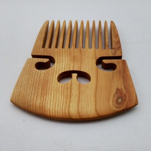 Peine Masajeador de Cuero Cabelludo de Madera de Neem Creativo, Cepillo de Masaje de Meridianos para la Cabeza de Dientes Anchos, Peine Desenredante para el Cabello - Product Image 1