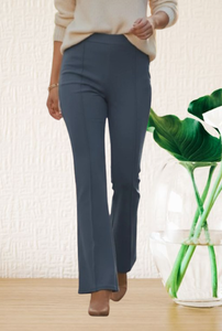 Nouvel Arrivage Pantalon Long Ample Taille Élastique Couleur Unie Vente en Gros Pantalon Décontracté Mode Femme Fille Printemps Été - Product Image 4