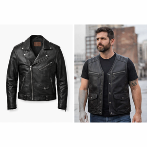 Chaleco de Motocicleta Personalizado Unisex con Cuello Alto, Cuero Genuino, Resistente al Viento e Impermeable, Ropa de Abrigo para Otoño - Product Image 5