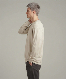เสื้อยืดแขนยาวผู้ชายไซส์ใหญ่ ขายส่ง ผ้าฝ้าย 100% คอกลม สวมใส่สบาย ทรงหลวม เสื้อยืดลำลอง สไตล์สตรีทแฟชั่น เสื้อยืดวิ่งออกกำลังกาย - Product Image 3