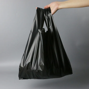 Bolsas de Nailon Multicolores, Bolsas de Plástico Tipo Camiseta con Asa, Bolsas de Compra Desechables para Uso Comercial y Minorista - Product Image 2