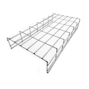 Factory Pre-galvanized Anodized Carbon Steel <b>Wire</b> Mesh Cable Tray 500mm Width Industrial Building Hanging Basket Type <b>Grid</b> 200kg - Product Image 2