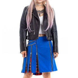 Top Selling Punk-Inspired Women's Hybrid Traditional Scottish Kilt with <b>Chain</b> and Zipper Details Custom OEM ODM - Product Image 1