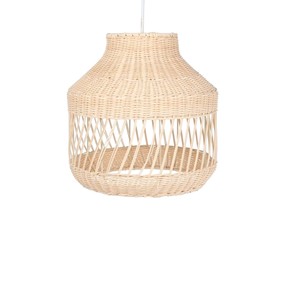 Unique Two-Section Shape Rattan Lampshade Hand-Woven Pendant <b>Light</b> Fixture Decorative Ceiling Hanging <b>Chandelier</b> For Cafe Bar - Product Image 3