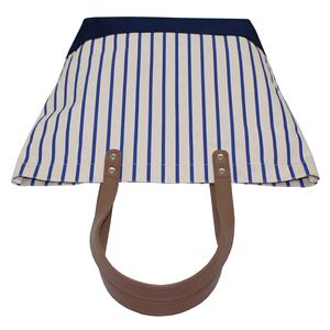 Bolsa de Lona Natural de Alta Calidad con Asa de PU, Bolsillo Interior con Cierre y Bolsillo Abierto para Móvil, Diseño de Rayas de un Solo Color en Toda la Superficie - Product Image 4