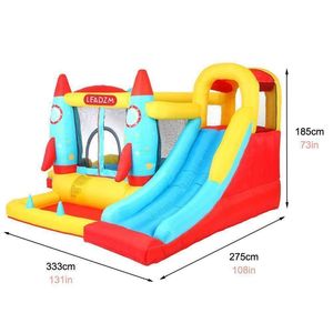 Grande Castello Gonfiabile in Tessuto Oxford 420D con Scivolo a Razzo e Ventilatore N001 - Product Image 6