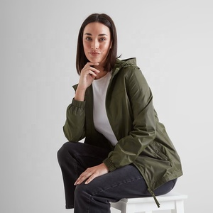 Chaqueta Deportiva TriPro para Mujer, Ligera, de Lona, con Capucha, Impermeable, Cortavientos, con Cierre, para Exteriores, con Bordado, para Entrenamiento - Product Image 5