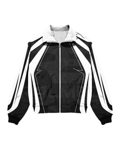 Ensemble de survêtement unisexe avec veste à capuche zippée à manches longues et short, color block, respirant, coupe oversize, idéal pour l'été - Product Image 2