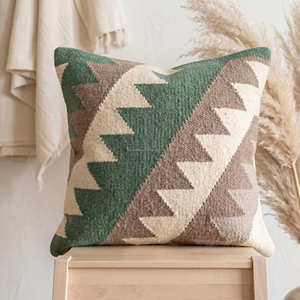 Funda de Cojín Kilim Vintage Colorida con Patrón de Diamantes del Suroeste para Sofá, Decoración de Estilo Bohemio y Global - Product Image 4