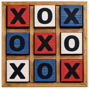 Proveedor de juegos de madera clásicos, fabricante de Tic Tac Toe de madera hecho a mano, juego familiar clásico de estrategia Cruz y Cero - Product Image 2
