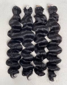 Extensions de Cheveux Vierges Vietnamiens Ondulés Double Drawn, 100% Alignés dans le Sens de la Cuticule, Non Traités, Doux, Sains et Lisses - Product Image 1
