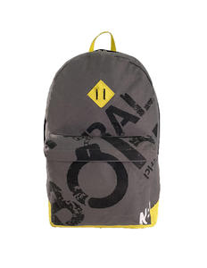 Mochila escolar moderna gris y amarilla para adolescentes, tela duradera de alta densidad, compartimento interno acolchado para estudiantes. - Product Image 3