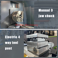 Tour CNC à banc horizontal CK6150 500 mm avec commande GSK, haute précision et robuste pour le tournage des métaux
