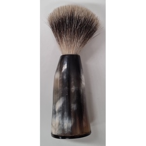 Pinceau à raser artisanal en corne de buffle écologique, qualité artisanale naturelle pour le soin de la barbe et la toilette masculine - Product Image 1