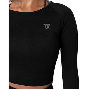 Top Corto para Mujer de Primera Calidad Más Vendido en Oferta Online, Top Corto para Mujer de Color Sólido - Product Image 3