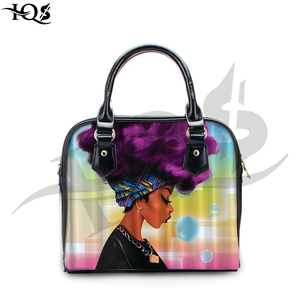 Customizable Genuine Leather Crossbody <b>Handbag</b> Black Zipper Fashion Design <b>Big</b> Space Custom Image Printing Drop Shipping Service - Product Image 6