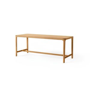 Solid Teak <b>Square</b> Waterproof Eco-Friendly Outdoor <b>Bar</b> <b>Table</b> Wooden Patio 230 X 90 cm - Product Image 1