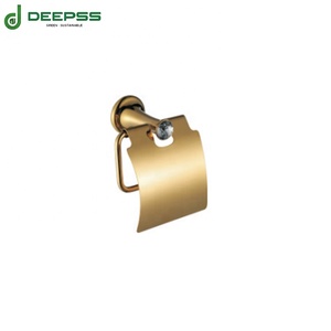 DEEPSS Factory Directly <strong>Sales</strong> Towel Rack Robe Hook Paper Holder <strong>Toilet</strong> Brushed Towel Shelf <strong>Gold</strong> Zinc Alloy Bathroom Accessories - Product Image 3