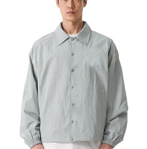 Veste coupe-vent réversible pour homme, légère, enduite, écologique, imperméable et respirante, avec fermeture éclair, personnalisable – Grande Vente - Product Image 1