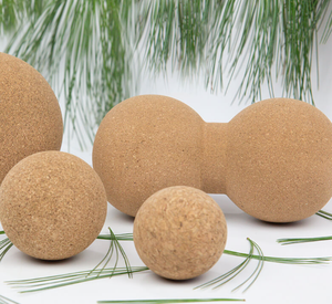 Set de Recuperación con Bola de Masaje de Corcho y Madera Natural - Product Image 2