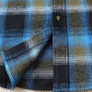 Camisas de Franela de Manga Larga para Hombre, Tejidas, Sólidas, de Invierno, de Alta Calidad, Servicio Personalizado OEM, Transpirables, de Secado Rápido, para Adultos - Product Image 6