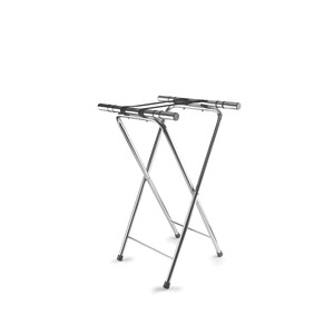 Supporto per vassoi in metallo pieghevole per portaoggetti e scaffali da cucina - Product Image 1