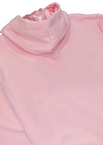 Sweat à capuche 100% coton hommes Streetwear blanc uni tricoté impression numérique 350 grammes Satin doublé Double couche écologique hiver - Product Image 3