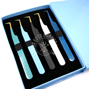 90 Degree Eyelash Extensions Tweezers Volume Lash Extension Tweezers for Applying False Eyelashes with Pantone Color - Product Image 4