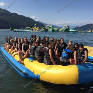 14 persone che volano pazzo trainabile tubo trainabile giocattolo trainabile Banana Boat vendita calda per barca in barca tubo per la vendita - Product Image 1