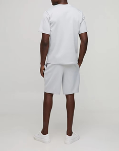 Ensemble sweat à capuche et short pour homme, couleur contrastée, tendance, qualité supérieure, réglable, fabriqué en usine - Product Image 1