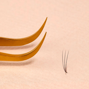 [Private Label] Ciglia Finte Premium Coreane PBT Premade Fans Glam W 0.07 Ingrosso (Curvatura B,C,J,D) (Mix 8-14mm) Ciglia Singole Morbide - Product Image 4