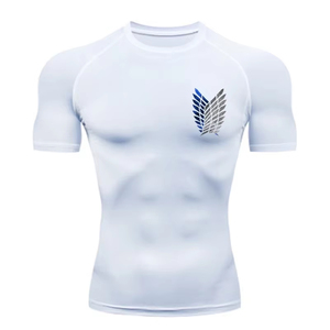 T-shirt de compression pour homme Rash Guard Attack, T-shirt de sport à manches longues pour homme, T-shirt de fitness moulant, T-shirt d'entraînement et de jogging, Confort durable - Product Image 3