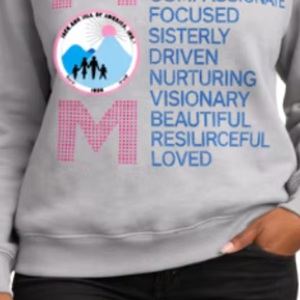 เสื้อสเวตเชิ้ตคอกลมสีเทาสำหรับผู้หญิง แบรนด์ Bling MOM Love แขนยาว สวมใส่สบายทุกวัน เสื้อผ้าแฟชั่นลำลอง - Product Image 5