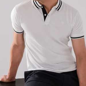 เสื้อโปโลผู้ชายแบบเรียบ สีพื้น หลายสี มีสินค้าพร้อมส่ง คุณภาพสูง รับทำโลโก้ตามสั่ง ขายส่ง - Product Image 1
