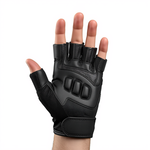 Gant de hockey sur gazon en PVC demi-doigts pour main gauche, rembourré, léger, pour entraînement et matchs, équipement de sport, vente en gros pour équipes - Product Image 4