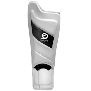 Protège-tibias en PU légers de haute qualité pour adultes, protection complète, vente en gros, service OEM, logo personnalisé, rembourrage thaïlandais en PU - Product Image 4