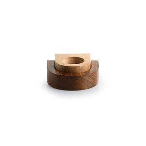 Handmade Durable Wooden <b>Tea</b> Light Candle Holder Irregular Tabletop Votive <b>Stand</b> for Home Wedding Christmas Decor - Product Image 2